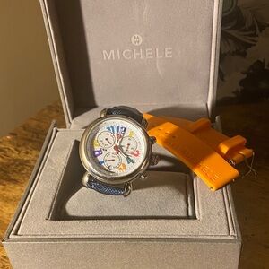 Michele Watch with Blue and Orange Band